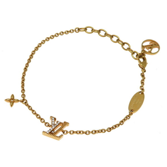 LOUIS VUITTON Gold Charm Bracelet